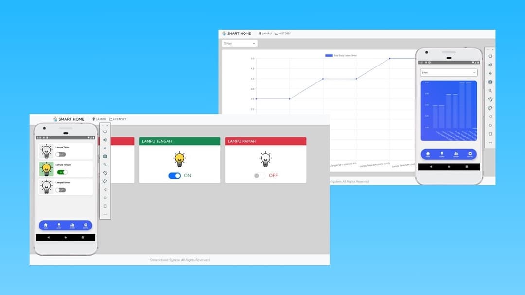 Smarthome Lampu Node MCU React Native for Android Course Santri Koding