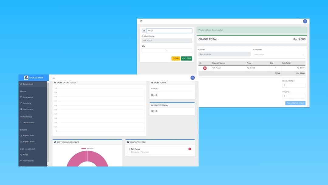 Web Kasir POS Course Santri Koding